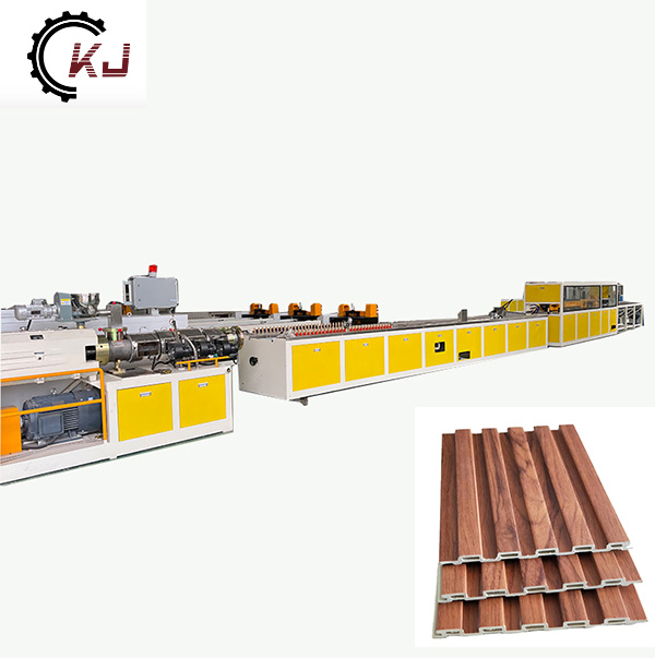 Máquina para facer perfiles compostos de madeira e plástico